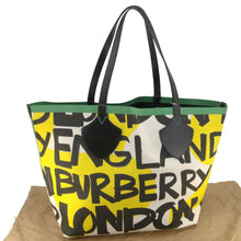 Load image into Gallery viewer, BURBERRY Graffiti Reversible Canvas Tote Bag Multicolor
