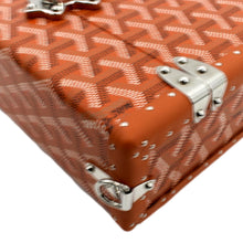 Load image into Gallery viewer, GOYARD Cassette Canvas Trunk Clutch Bag Orange
