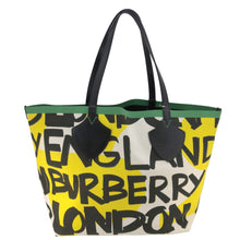 Load image into Gallery viewer, BURBERRY Graffiti Reversible Canvas Tote Bag Multicolor
