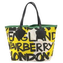 Load image into Gallery viewer, BURBERRY Graffiti Reversible Canvas Tote Bag Multicolor
