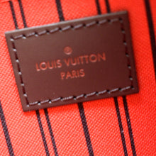 Load image into Gallery viewer, LOUIS VUITTON Neverfull Damier Ebene Pochette Wristlet Pouch Brown
