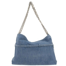 Load image into Gallery viewer, GIVENCHY Voyou Medium Denim Chain Shoulder Bag Blue
