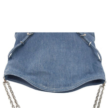 Load image into Gallery viewer, GIVENCHY Voyou Medium Denim Chain Shoulder Bag Blue
