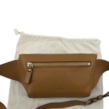 Load image into Gallery viewer, Valentino Spike Leather Belt Bag in Camel Color - Back
