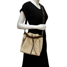 Load image into Gallery viewer, LOUIS VUITTON Muria Mahina Perforated Leather Crossbody Bag Creme
