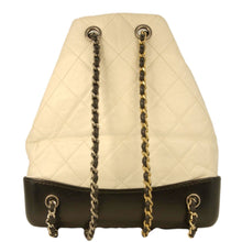 Load image into Gallery viewer, CHANEL Gabrielle Small Quilted Aged Calfskin Leather Backpack Bag White
