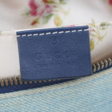 Load image into Gallery viewer, GUCCI Pearl GG Marmont Small Denim Crossbody Bag Blue 447632
