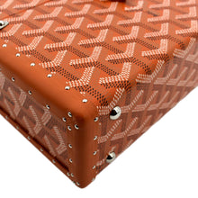 Load image into Gallery viewer, GOYARD Cassette Canvas Trunk Clutch Bag Orange
