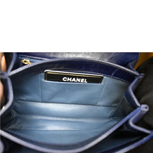 Load image into Gallery viewer, CHANEL Chain Handle CC Flap Quilted Leather Shoulder Bag Blue
