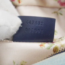 Load image into Gallery viewer, GUCCI Pearl GG Marmont Small Denim Crossbody Bag Blue 447632
