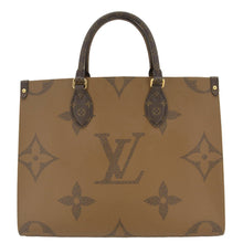 Load image into Gallery viewer, LOUIS VUITTON Onthego MM Giant Monogram Canvas Tote Shoulder Bag Brown
