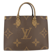 Load image into Gallery viewer, LOUIS VUITTON Onthego MM Giant Monogram Canvas Tote Shoulder Bag Brown
