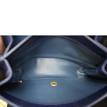 Load image into Gallery viewer, CHANEL Chain Handle CC Flap Quilted Leather Shoulder Bag Blue
