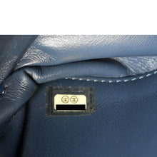 Load image into Gallery viewer, CHANEL Chain Handle CC Flap Quilted Leather Shoulder Bag Blue
