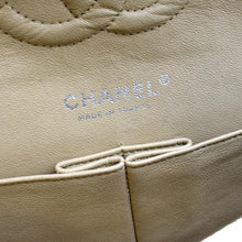 Load image into Gallery viewer, CHANEL Classic Medium Double Flap Quilted Leather Shoulder Bag Beige
