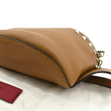 Load image into Gallery viewer, Valentino Spike Leather Belt Bag in Camel Color - Bottom Right
