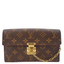 Load image into Gallery viewer, LOUIS VUITTON S Lock Monogram Canvas Belt Pouch Brown

