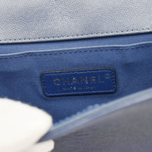 Load image into Gallery viewer, CHANEL Boy Bag Medium Quilted Leather Crossbody Bag Blue
