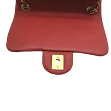 Load image into Gallery viewer, CHANEL Mini In The Loop Quilted  Leather Shoulder Bag Red
