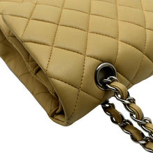 Load image into Gallery viewer, CHANEL Classic Medium Double Flap Quilted Leather Shoulder Bag Beige
