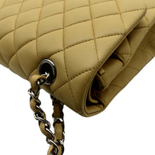 Load image into Gallery viewer, CHANEL Classic Medium Double Flap Quilted Leather Shoulder Bag Beige
