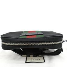 Load image into Gallery viewer, Gucci Web Monogram Canvas Slim Belt Bag in Black
