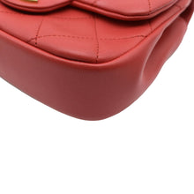 Load image into Gallery viewer, CHANEL Mini In The Loop Quilted  Leather Shoulder Bag Red
