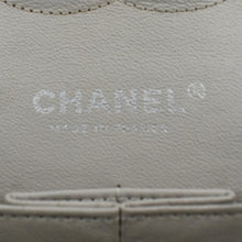 Load image into Gallery viewer, CHANEL Classic Medium Double Flap Quilted Leather Shoulder Bag Ivory
