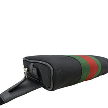 Load image into Gallery viewer, Gucci Web Monogram Canvas Slim Belt Bag in Black
