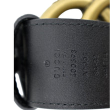 Load image into Gallery viewer, Gucci Double G Buckle Leather Belt Size 80.32 Black  - Serial Number
