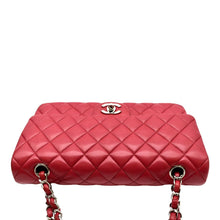 Load image into Gallery viewer, CHANEL Classic Medium Double Flap Quilted Leather Shoulder Bag Red
