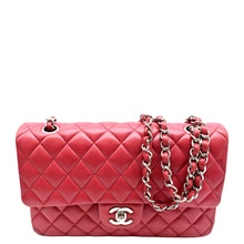 Load image into Gallery viewer, CHANEL Classic Medium Double Flap Quilted Leather Shoulder Bag Red
