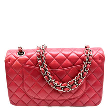 Load image into Gallery viewer, CHANEL Classic Medium Double Flap Quilted Leather Shoulder Bag Red
