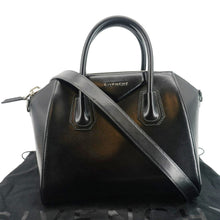 Load image into Gallery viewer, GIVENCHY Antigona Small Leather Satchel Shoulder Bag Black
