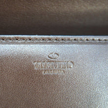 Load image into Gallery viewer, VALENTINO Loco V Logo Leather Messenger Bag Brown
