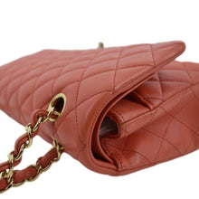 Load image into Gallery viewer, CHANEL Classic Medium Double Flap Quilted Leather Shoulder Bag Red
