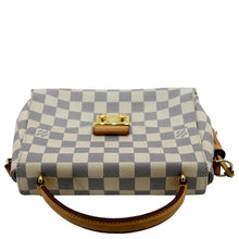 Load image into Gallery viewer, LOUIS VUITTON Croisette Damier Azur Satchel Crossbody Bag White
