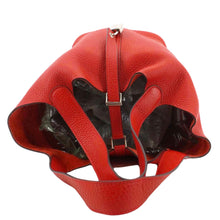 Load image into Gallery viewer, HERMES Picotin Lock 22 MM Taurillon Clemence Leather Hobo Bag Red
