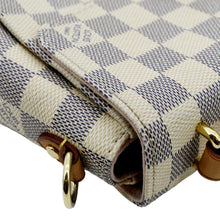 Load image into Gallery viewer, LOUIS VUITTON Croisette Damier Azur Satchel Crossbody Bag White
