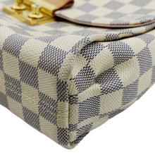 Load image into Gallery viewer, LOUIS VUITTON Croisette Damier Azur Satchel Crossbody Bag White
