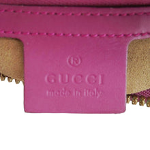 Load image into Gallery viewer, GUCCI GG Small Supreme Canvas Top Zip Crossbody Bag Pink 409534
