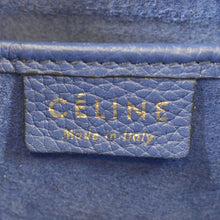 Load image into Gallery viewer, CELINE Nano Luggage Drummed Leather Tote Crossbody Bag Blue
