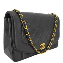 Load image into Gallery viewer, CHANEL Diana Flap Quilted Leather Shoulder Bag Black
