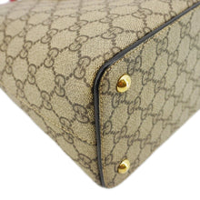 Load image into Gallery viewer, GUCCI GG Small Supreme Canvas Top Zip Crossbody Bag Pink 409534
