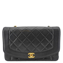 Load image into Gallery viewer, CHANEL Diana Flap Quilted Leather Shoulder Bag Black
