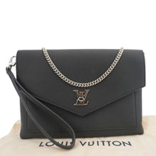 Load image into Gallery viewer, LOUIS VUITTON Mylockme Leather Chain Crossbody Bag Black
