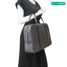 Load image into Gallery viewer, LOUIS VUITTON Jorn Damier Graphite Briefcase Bag Black
