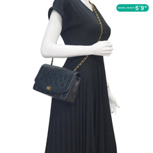 Load image into Gallery viewer, CHANEL Diana Flap Quilted Leather Shoulder Bag Black
