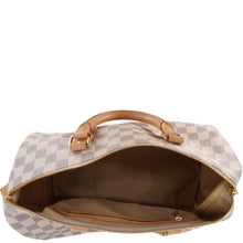 Load image into Gallery viewer, LOUIS VUITTON Speedy 35 Damier Azur Satchel Bag White
