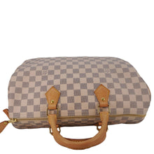 Load image into Gallery viewer, LOUIS VUITTON Speedy 35 Damier Azur Satchel Bag White
